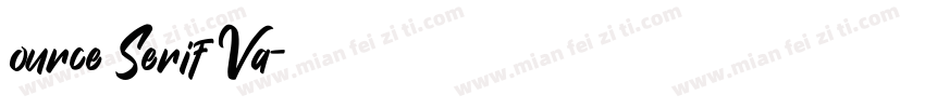 ource Serif Va字体转换